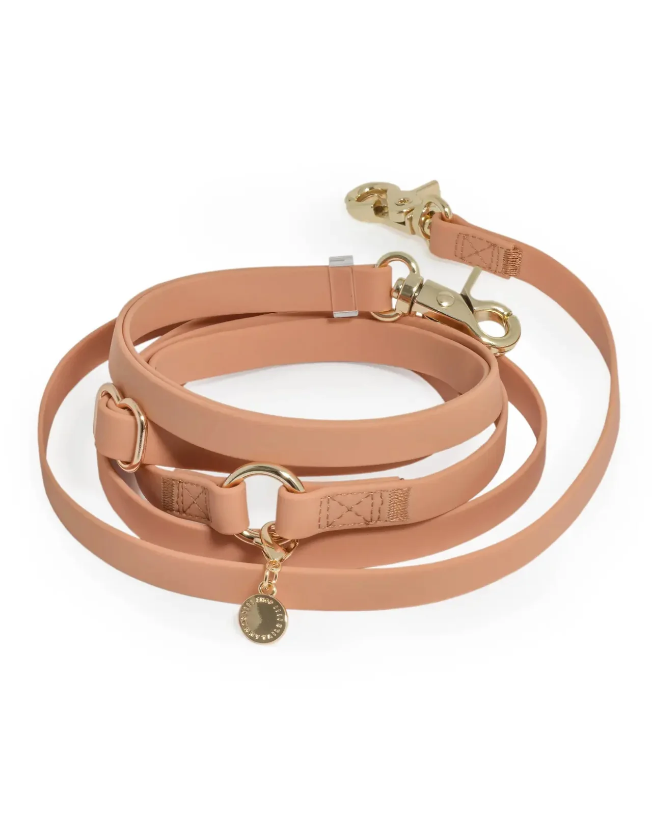 4-in-1 Convertible Hands Free Dog Leash in Chai Brown - Image 2