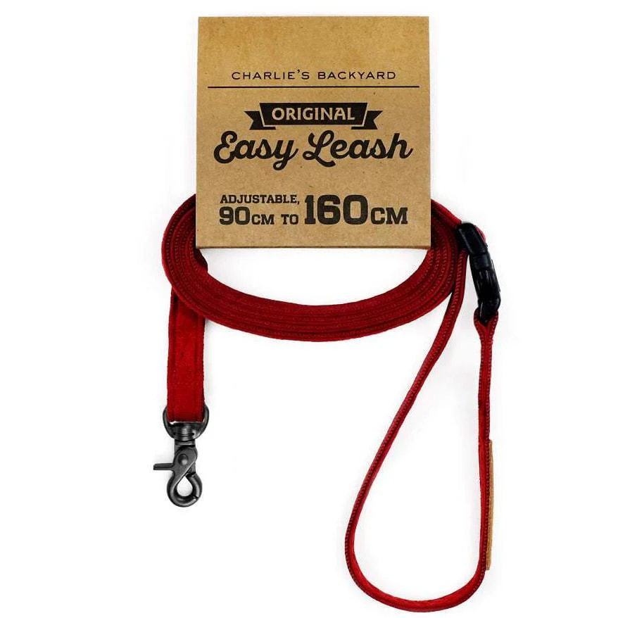 Adjustable Easy Dog Leash in Red - Image 7