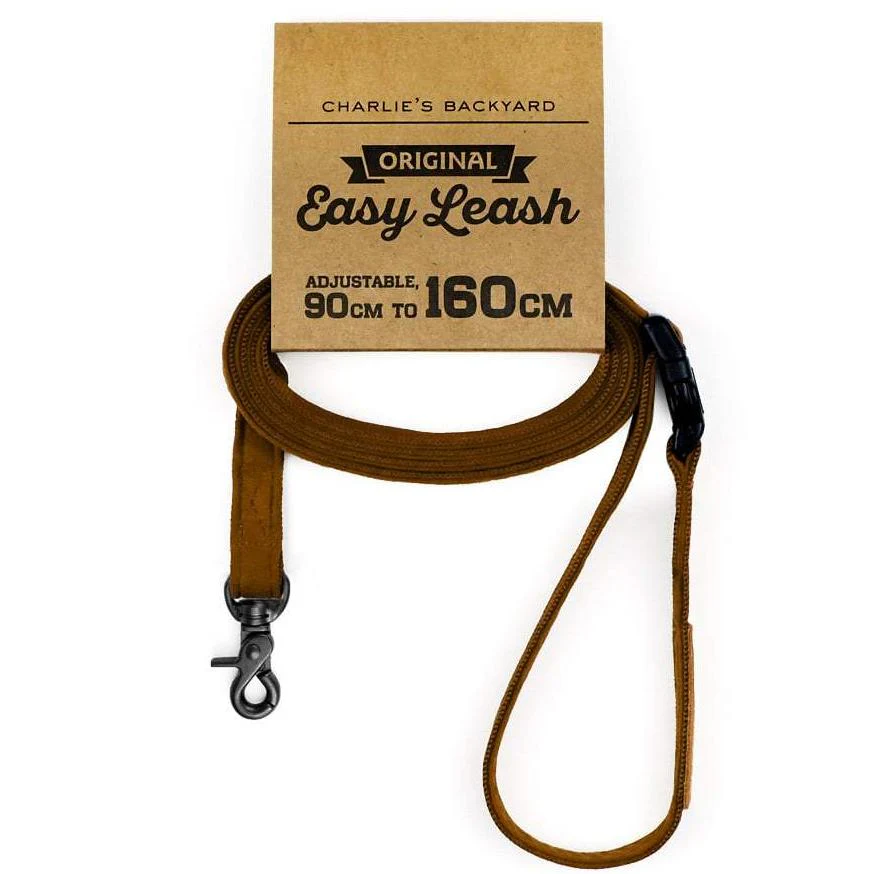 Adjustable Easy Dog Leash in Tan - Image 4