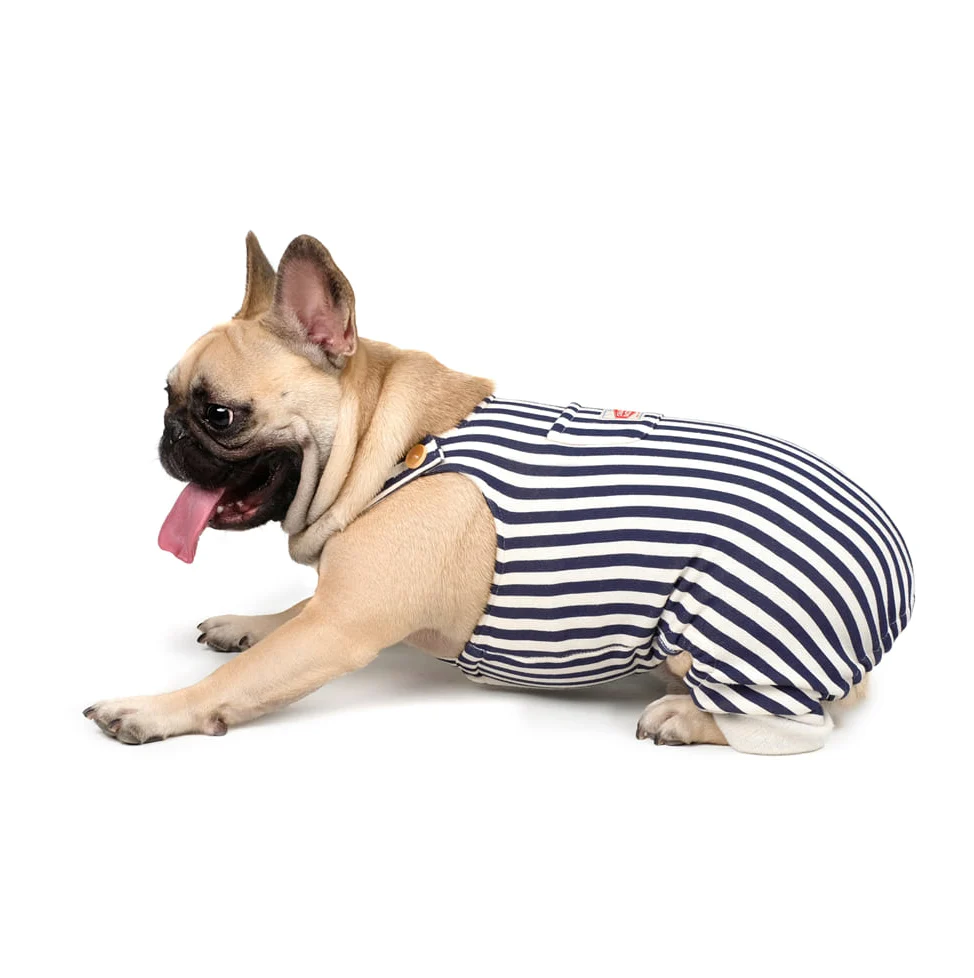 CHARLIE'S BACKYARD | Donut Overalls in Navy - Image 7