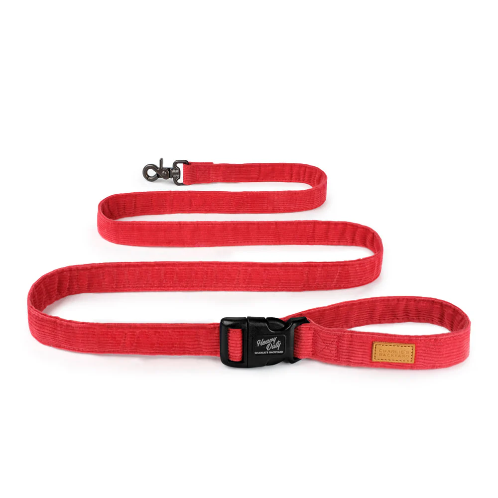 CHARLIE'S BACKYARD | Field Leash in Red