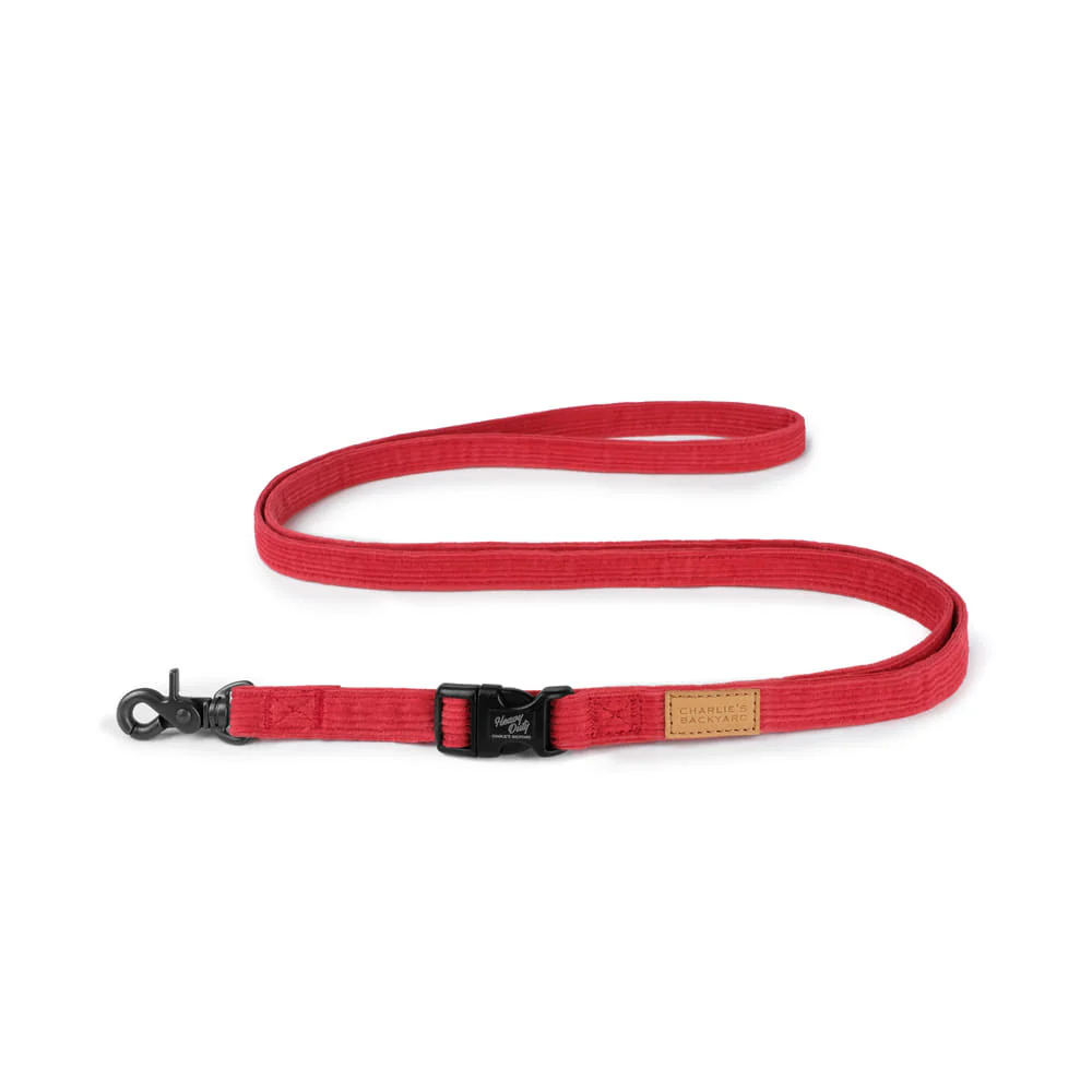 CHARLIE'S BACKYARD | Field Leash in Red - Image 4