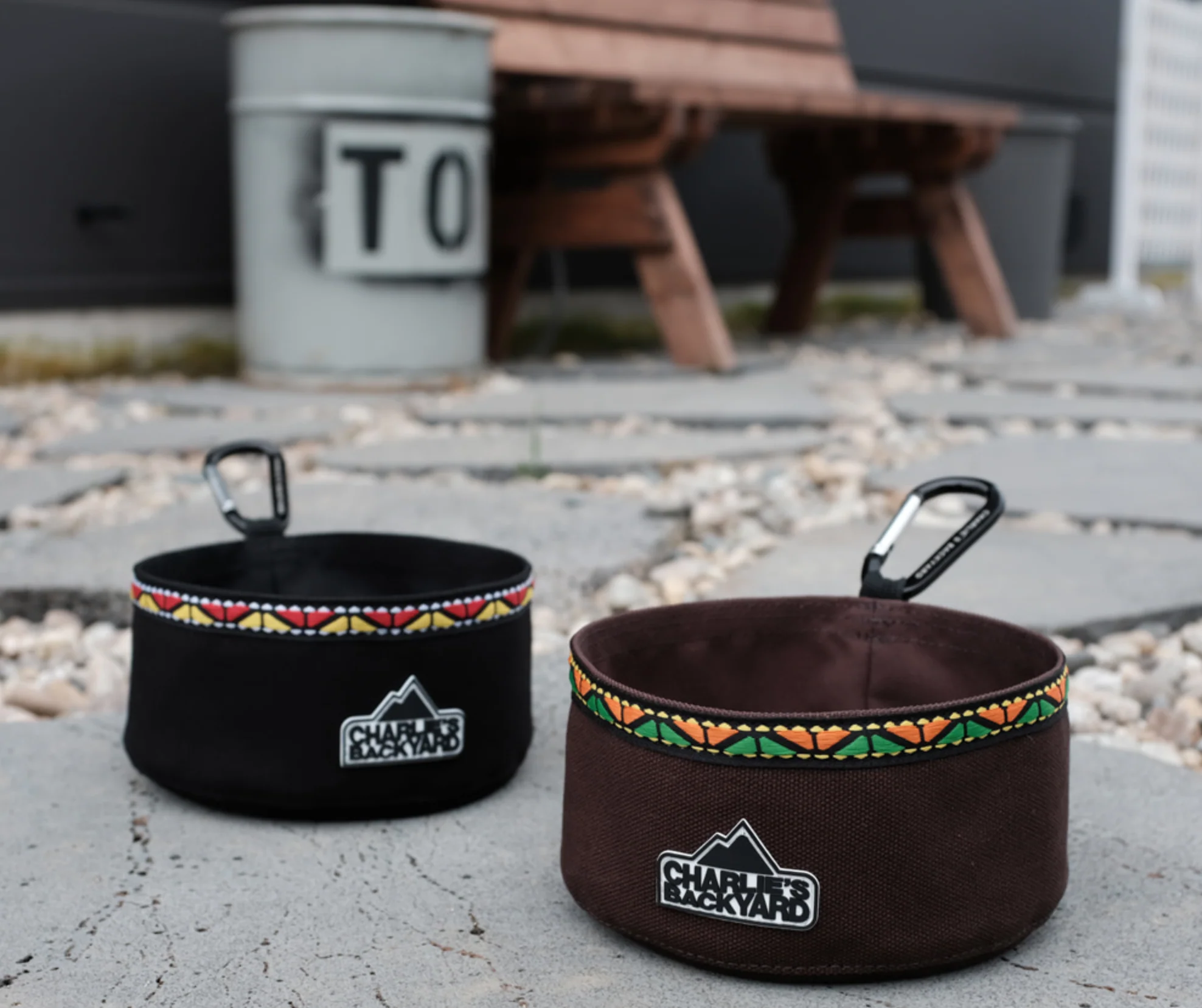 Portable Food & Water Bowl in Black - Image 3