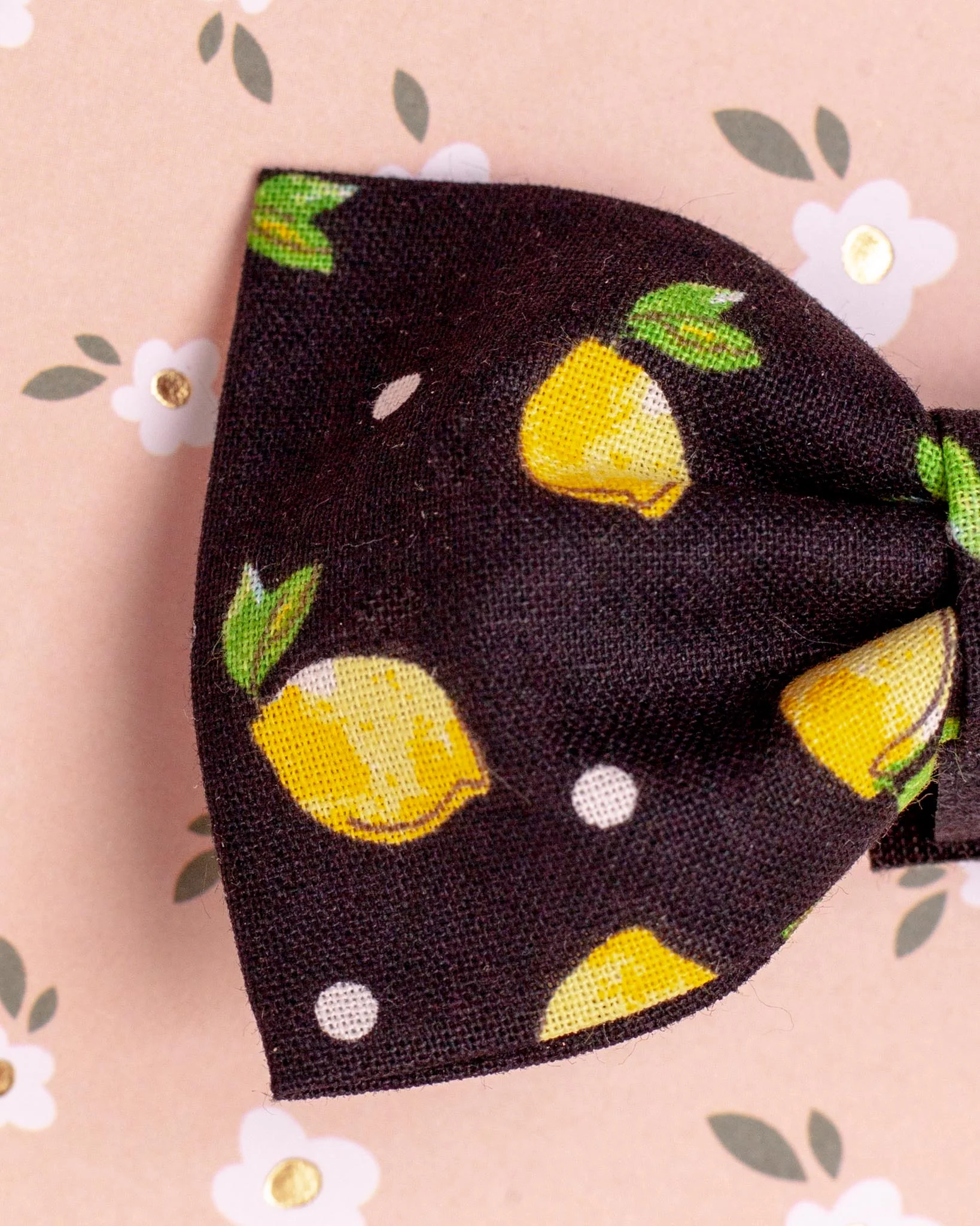 Dog Bow Tie w/ Lemons (Made in the USA) (FINAL SALE) - Image 3