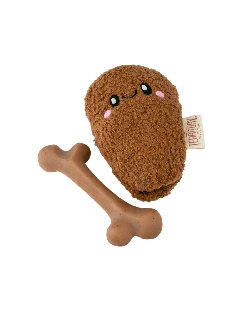 Chicken Bone 2-in-1 Dog Toy - Image 4