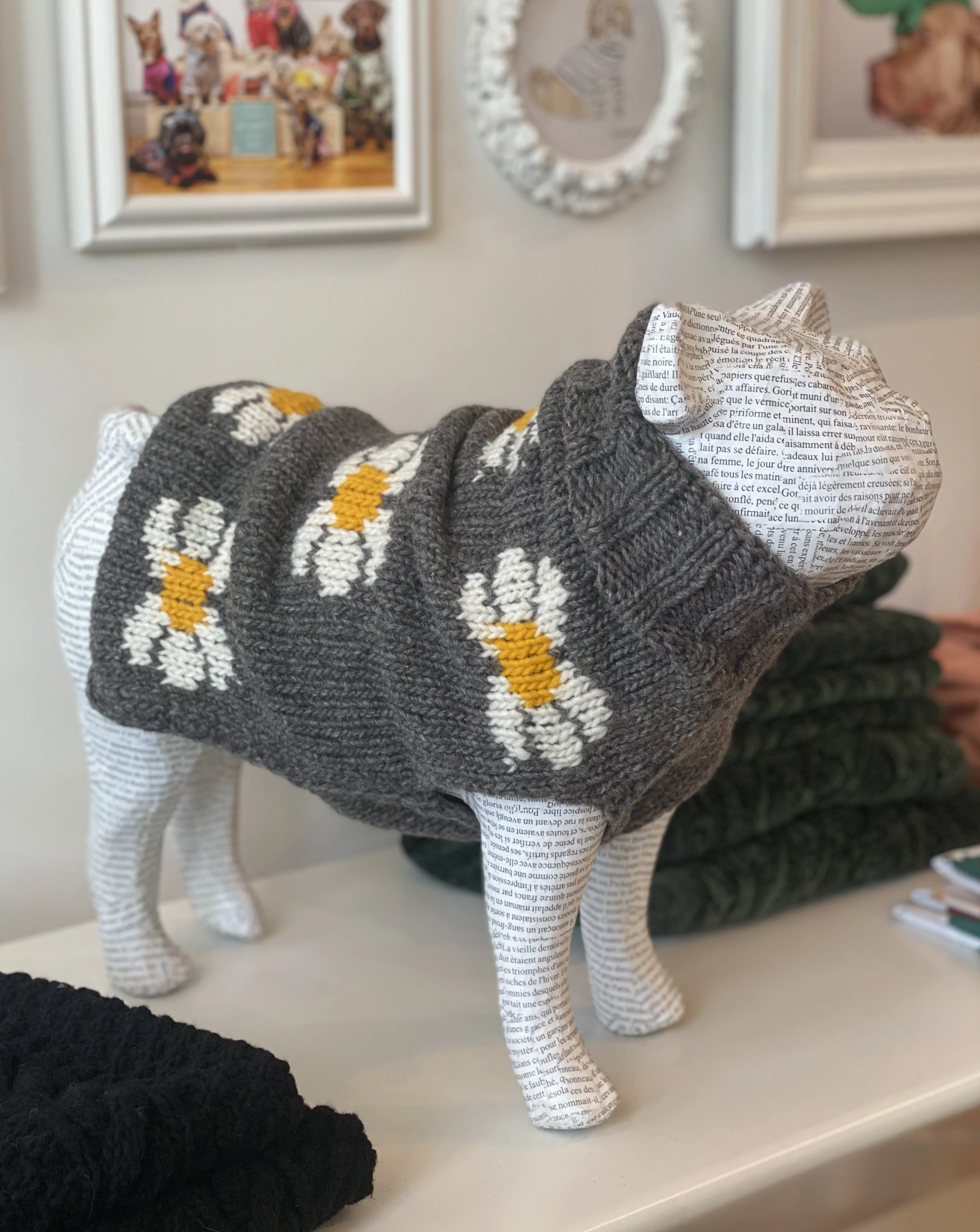 Daisy Wool Knit Dog Sweater << FINAL SALE >> - Image 3