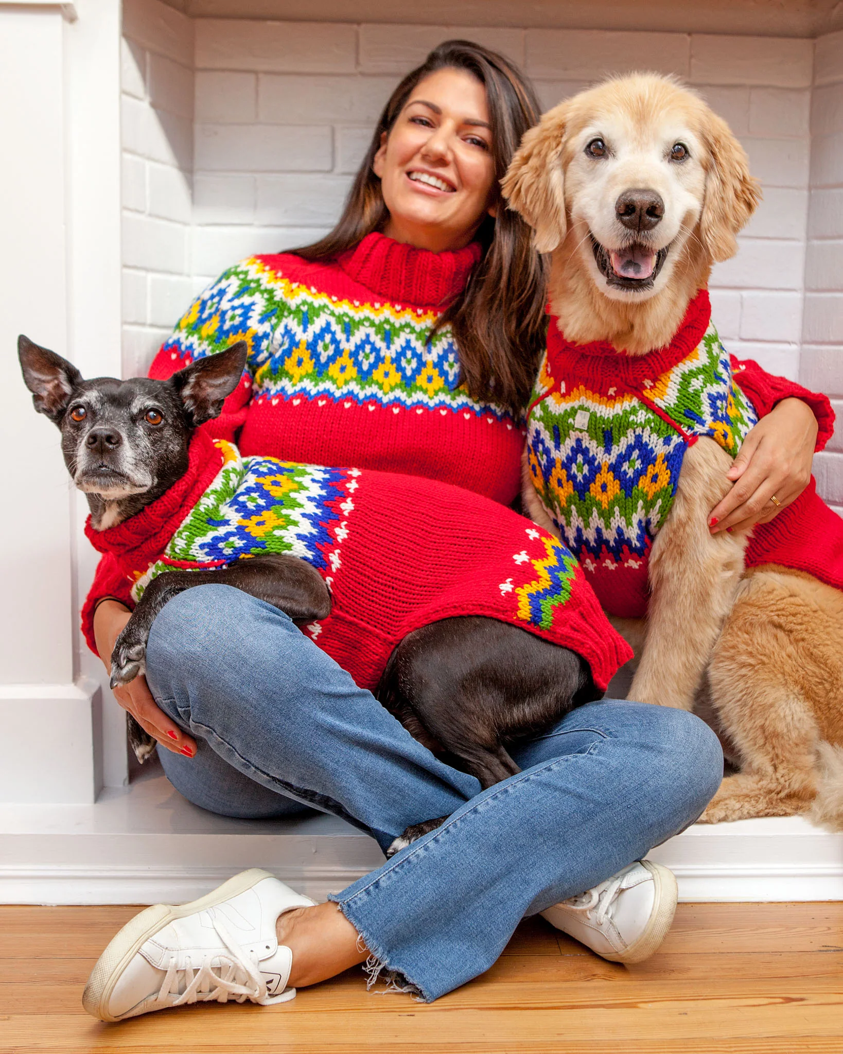 Festive Fairisle Dog Sweater << CLEARANCE >> - Image 7