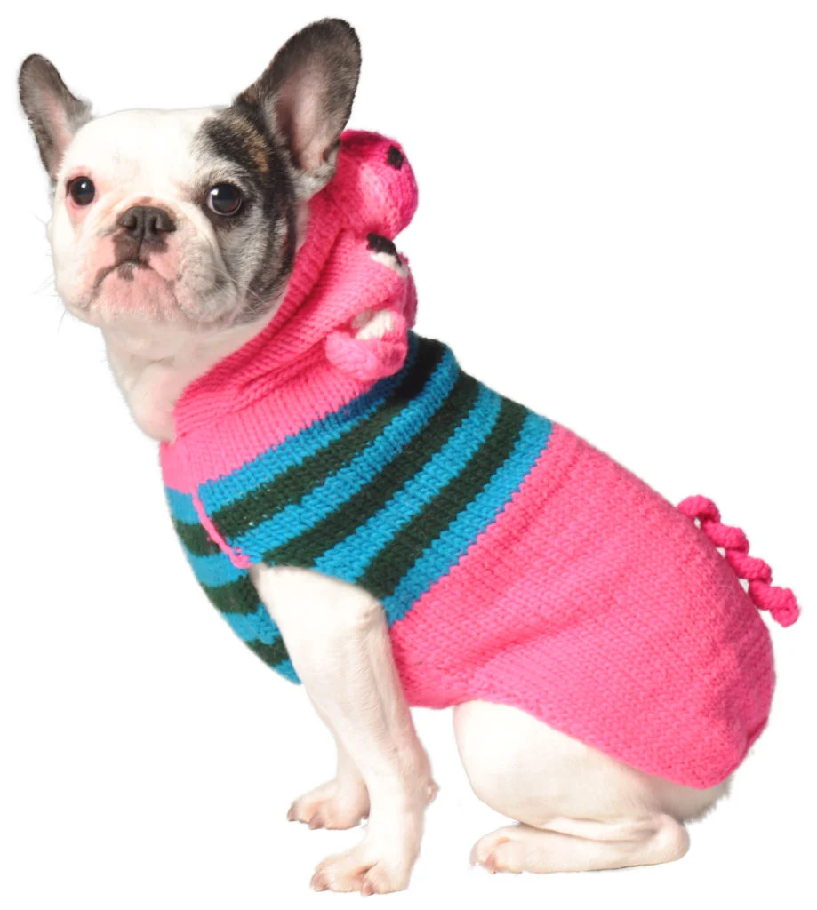 CHILLY DOG | Pink Piggy Hoodie Sweater (BIG DOG SALE) - Image 3