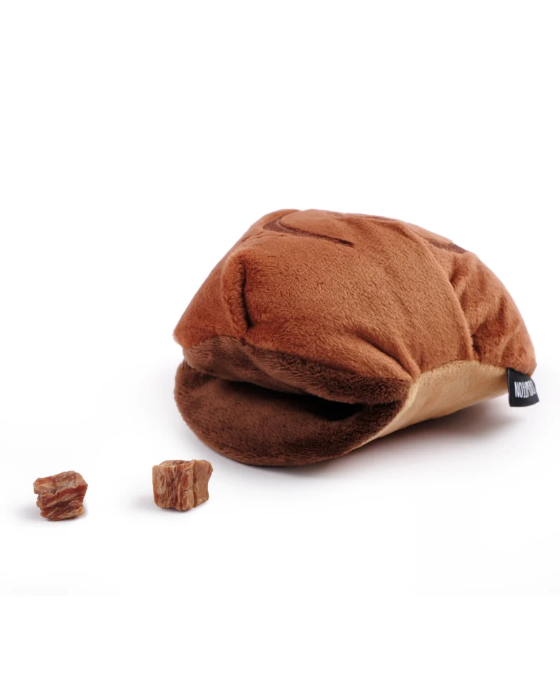 Cinnamon Roll Squeaky Snuffle Dog Toy - Image 5