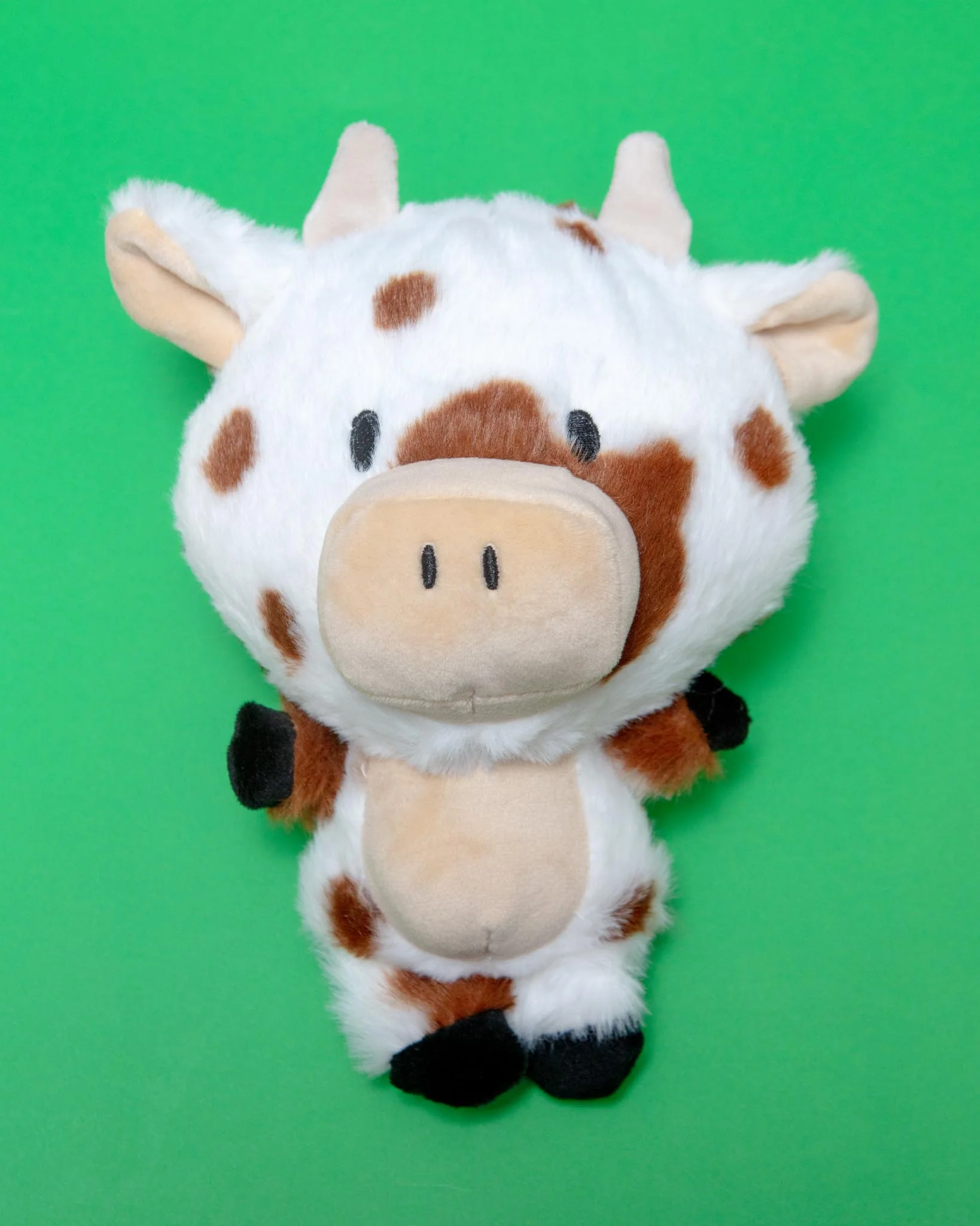 ClaraMoo Cow Squeaky Ball Plush Dog Toy