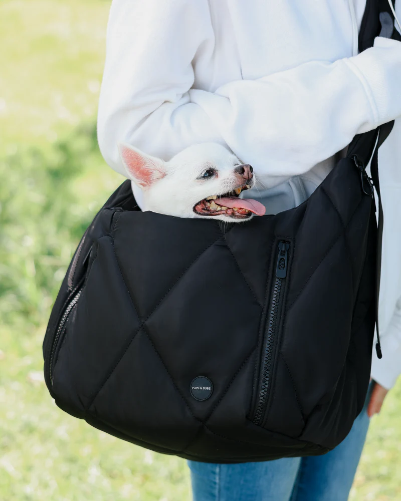 Cloud Crossbody Pet Carrier in Beige or Black - Image 10
