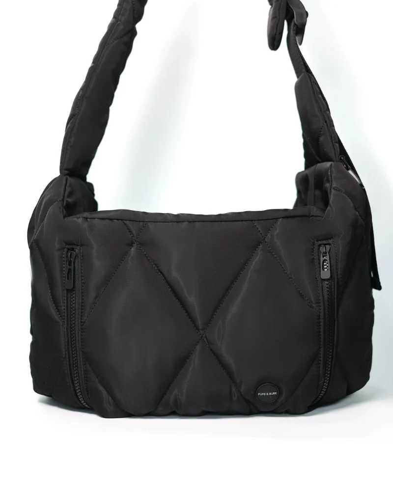 Cloud Crossbody Pet Carrier in Beige or Black - Image 16