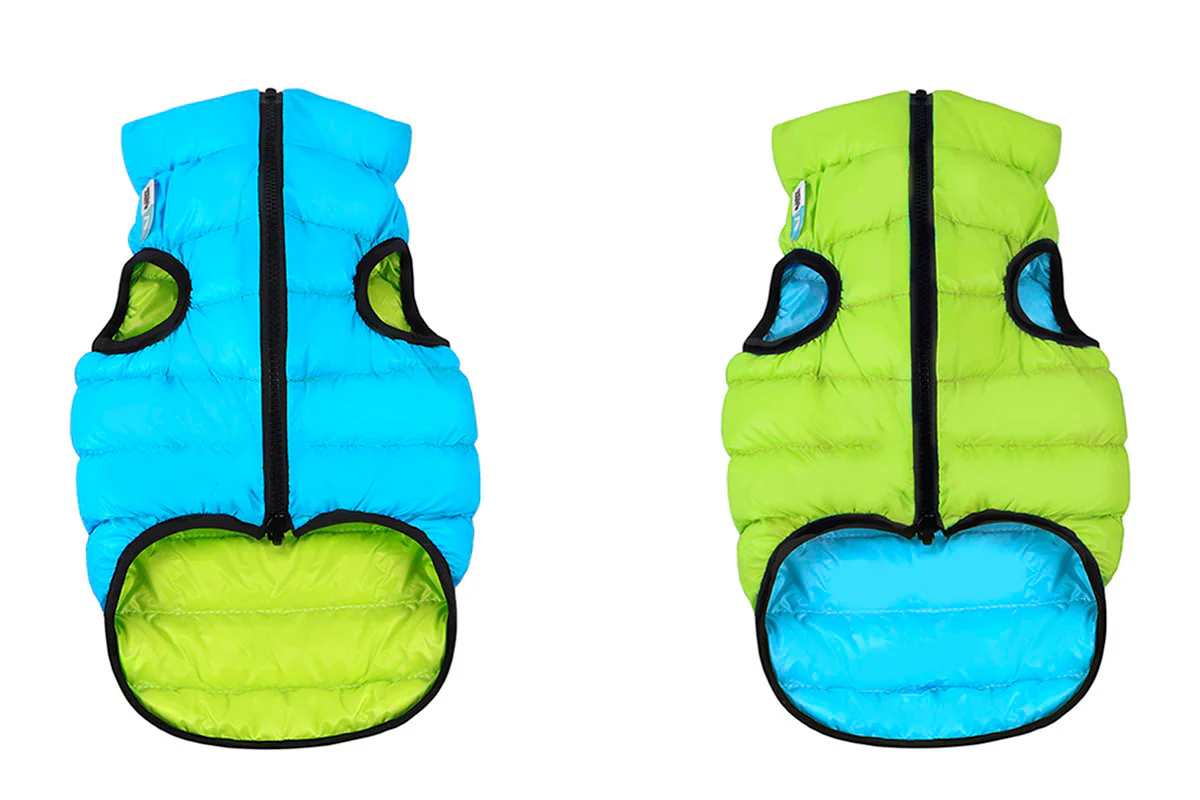 COLLAR BRAND | Reversible AiryVest in Light Green and Blue (with Harness Hole)