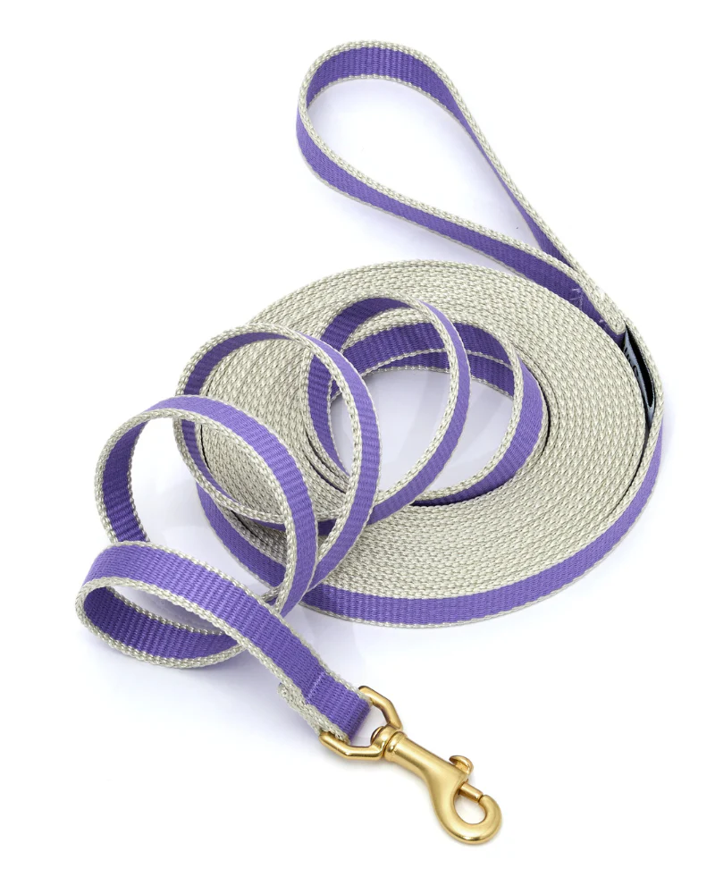 Color Market Dog Training Leash in Lavender (Made in the USA)