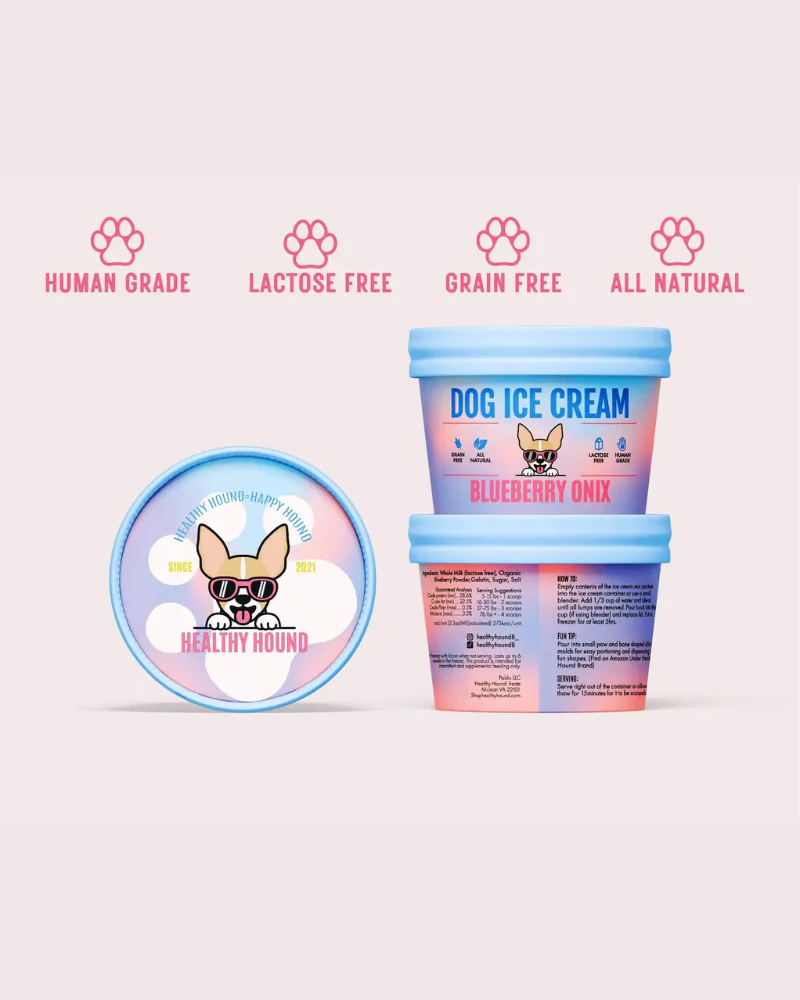 Blueberry Onix Human Grade Dog Ice Cream Mix (Lactose-Free) - Image 6