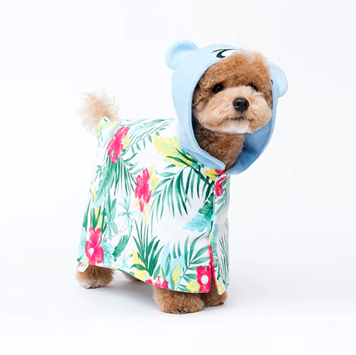 COTE A COTE | Krunk Bathrobe in Hawaiian Print - Image 3