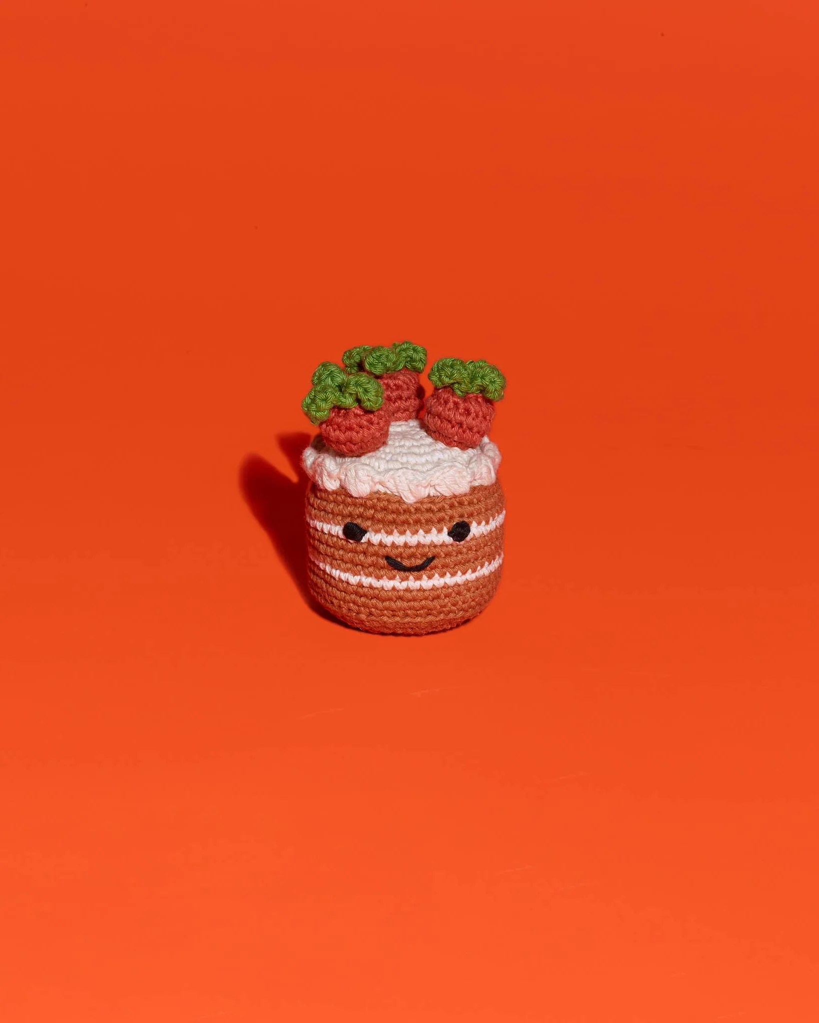 Cotton Crochet Carrot Cake Dog Toy