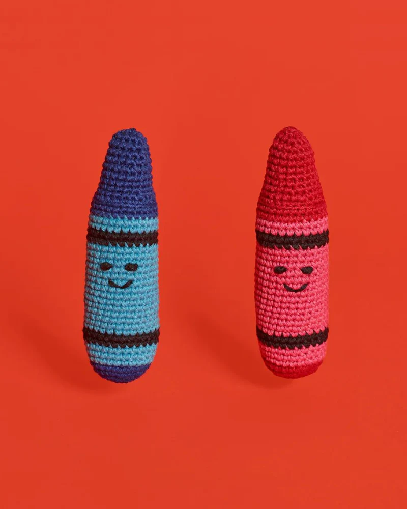 Cotton Crochet Crayon Dog Toy (FINAL SALE) - Image 5