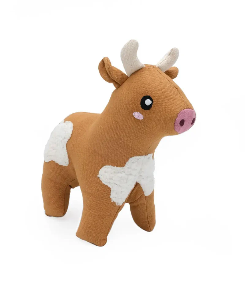 Cotton Cuddler Cow Squeaky Plush Dog Toy (FINAL SALE) - Image 4