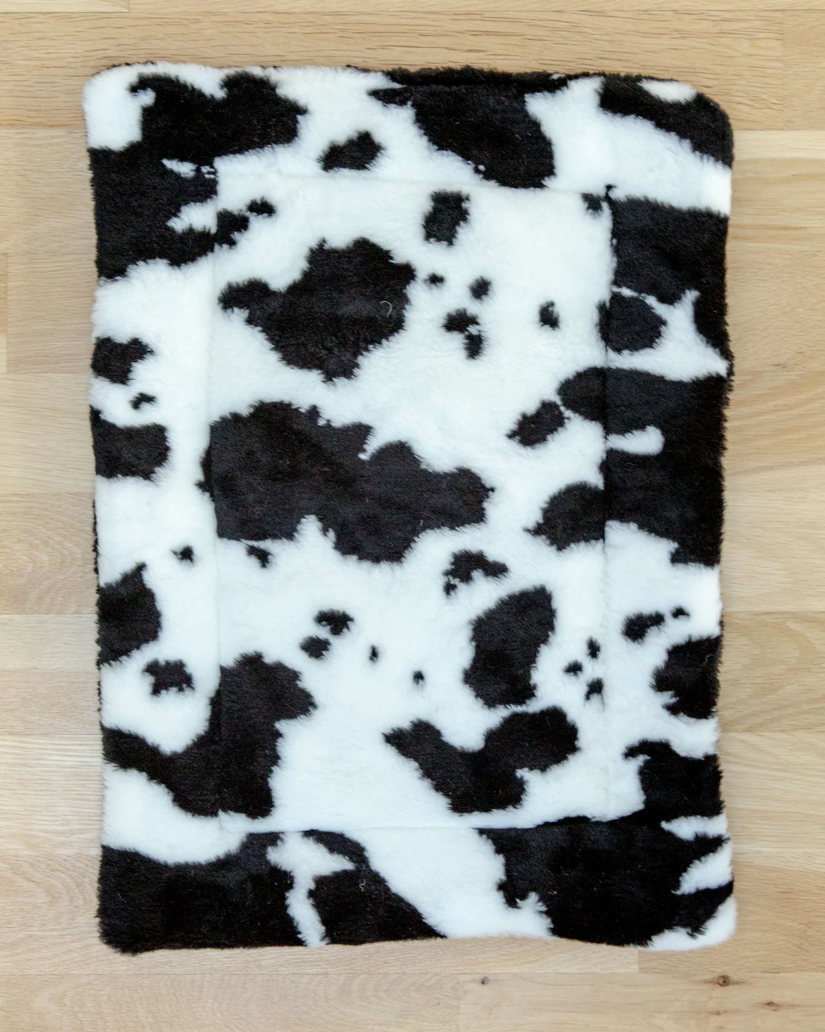 Cow Print & Plush Pet Napping Mat (Made in the USA) (FINAL SALE) - Image 4