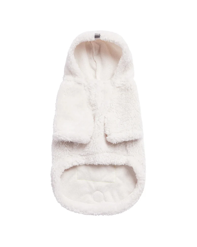 Cozy Dog Hoodie in White Sherpa (FINAL SALE) - Image 4