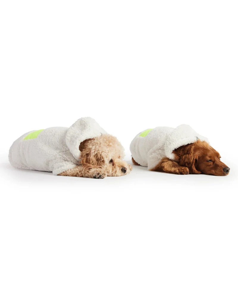 Cozy Dog Hoodie in White Sherpa (FINAL SALE) - Image 5