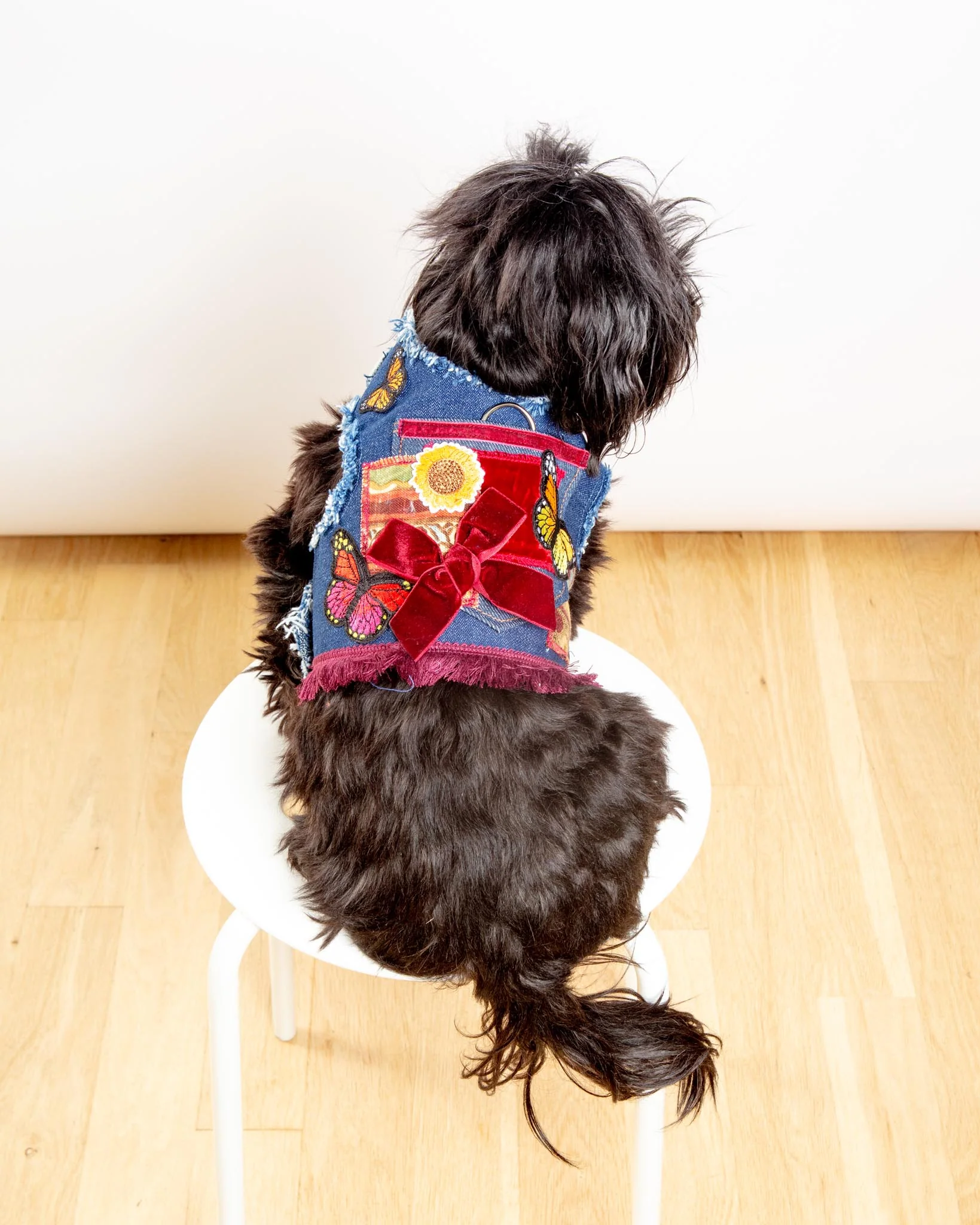 Cranberry Patchwork Dog Harness (Made in the USA) (FINAL SALE) - Image 2