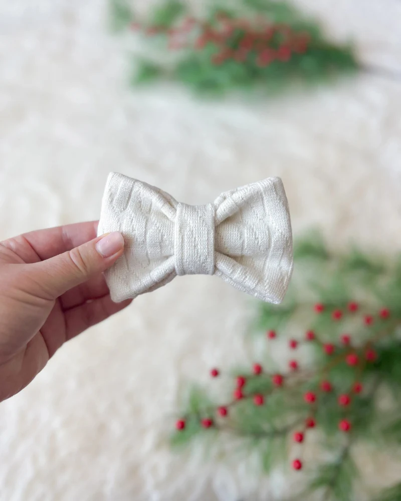Cream Dog Bow-Tie (FINAL SALE) - Image 3