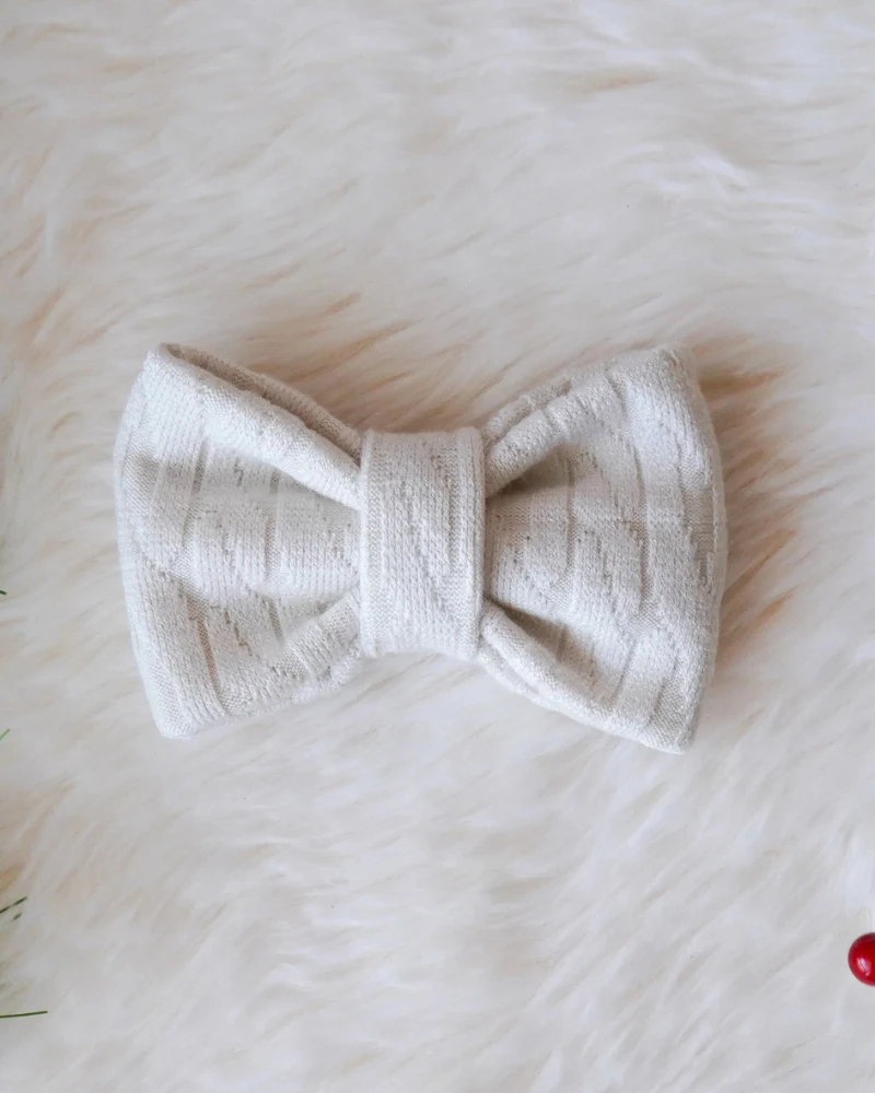 Cream Dog Bow-Tie (FINAL SALE) - Image 4