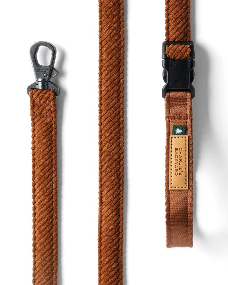 "Roy" Corduroy Adjustable Dog Leash - Image 2
