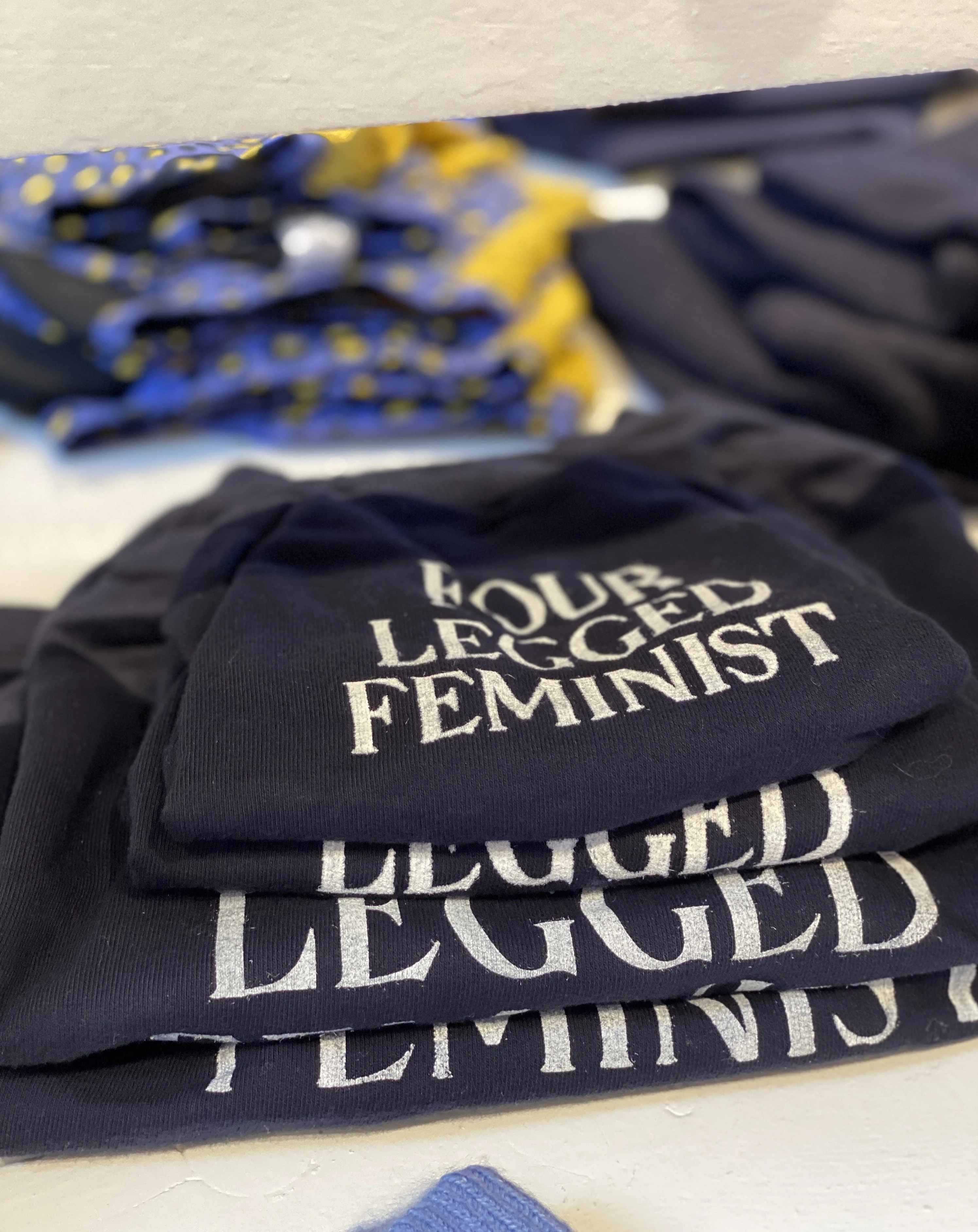 Cut-Sleeve “Four-Legged Feminist” T-Shirt (Made in the USA) - Image 2