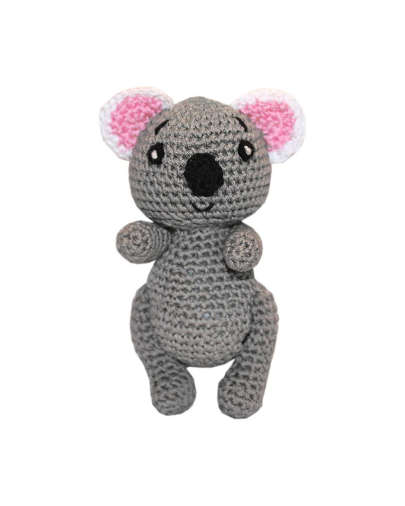 Cutie the Koala Organic Cotton Knit Dog Toy - Image 2
