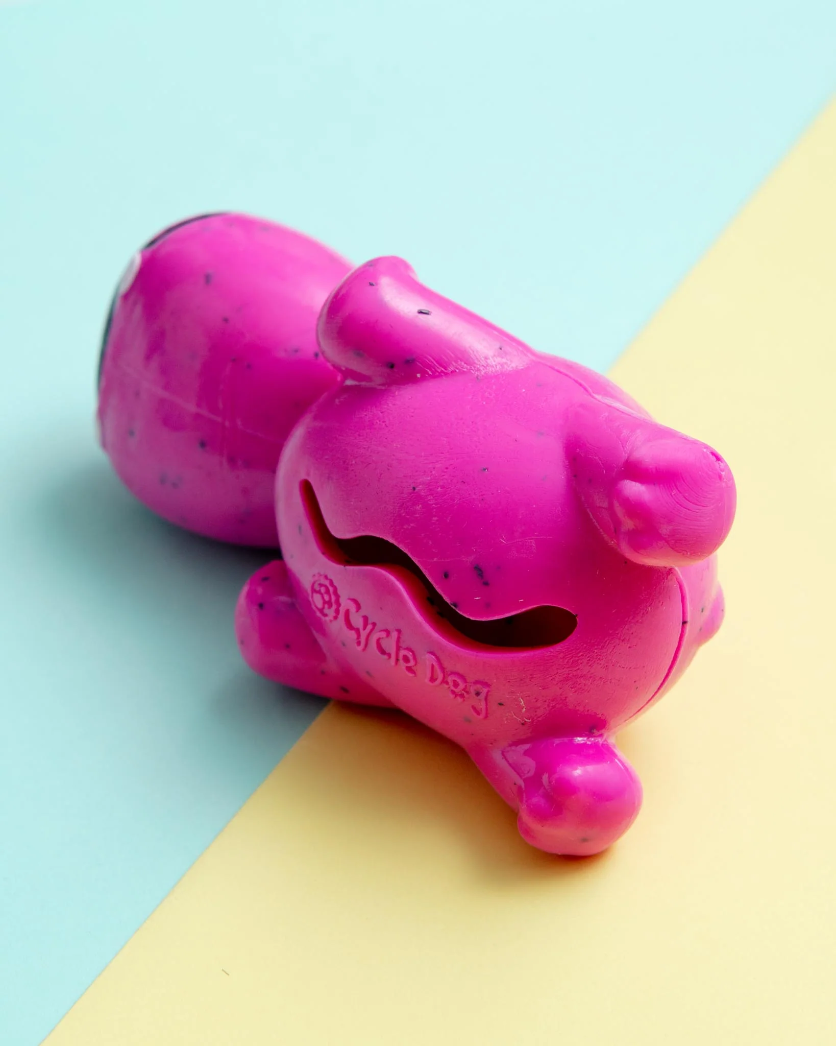 Rubber Squeaky Hippo Dog Treat Toy - Image 3
