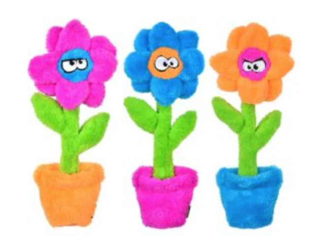 Pretty Potted Flower Unstuffed Dog Toy (Made in the USA) << FINAL SALE >> - Image 7