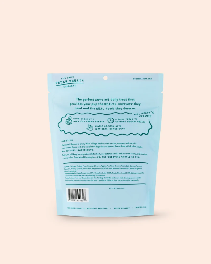 Daily Dental Brushy Sticks for Dogs in Coconut & Mint Recipe - Image 2