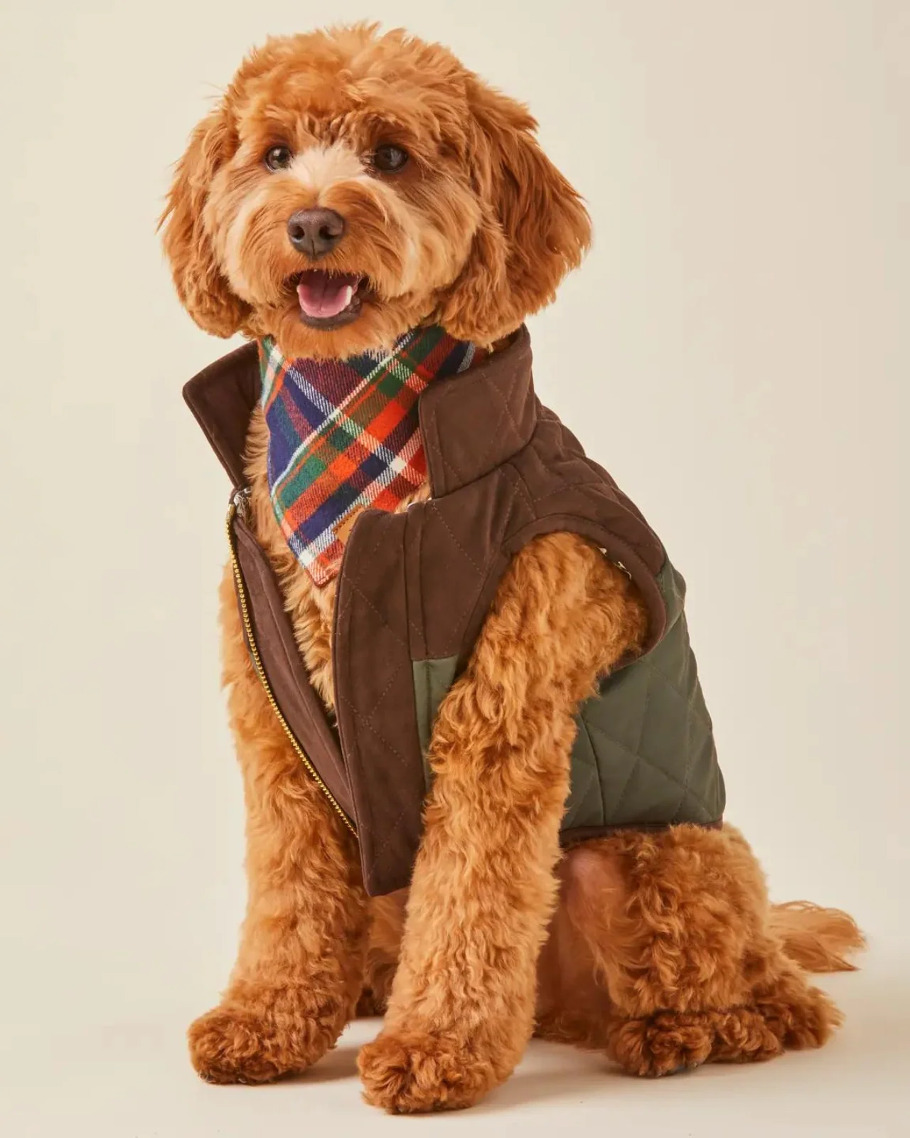 Dakota Plaid Flannel Dog Bandana (Made in the USA) (FINAL SALE) - Image 3
