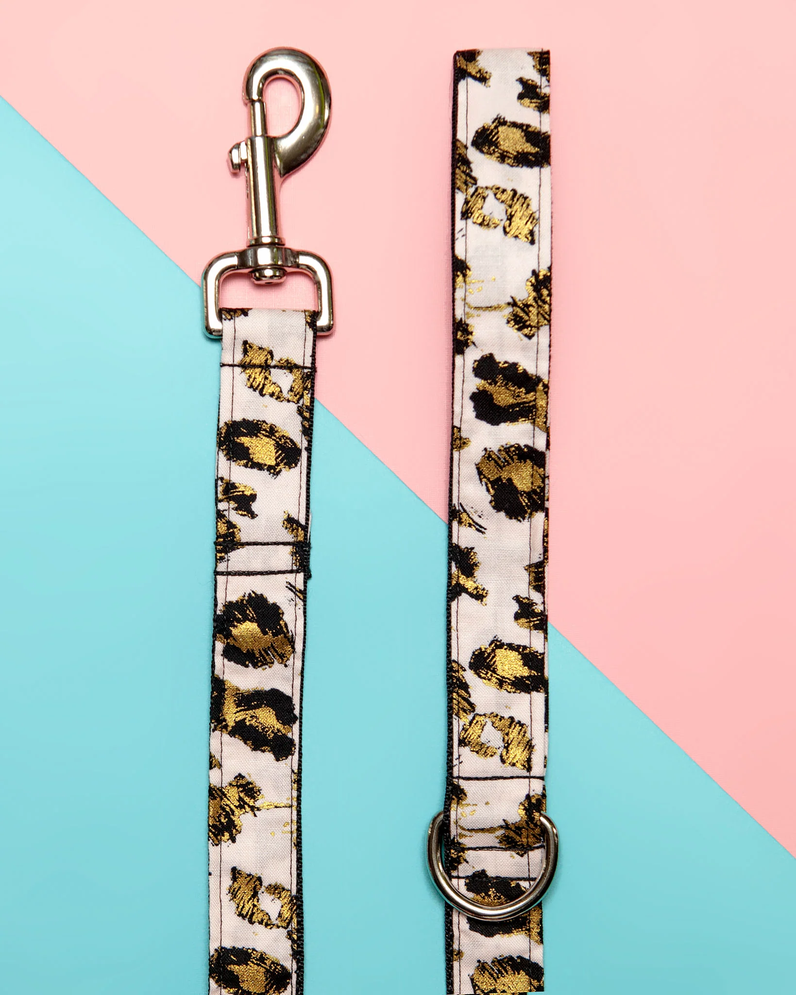 Blush Pink Animal Print Dog Leash (Made in the USA) (FINAL SALE)