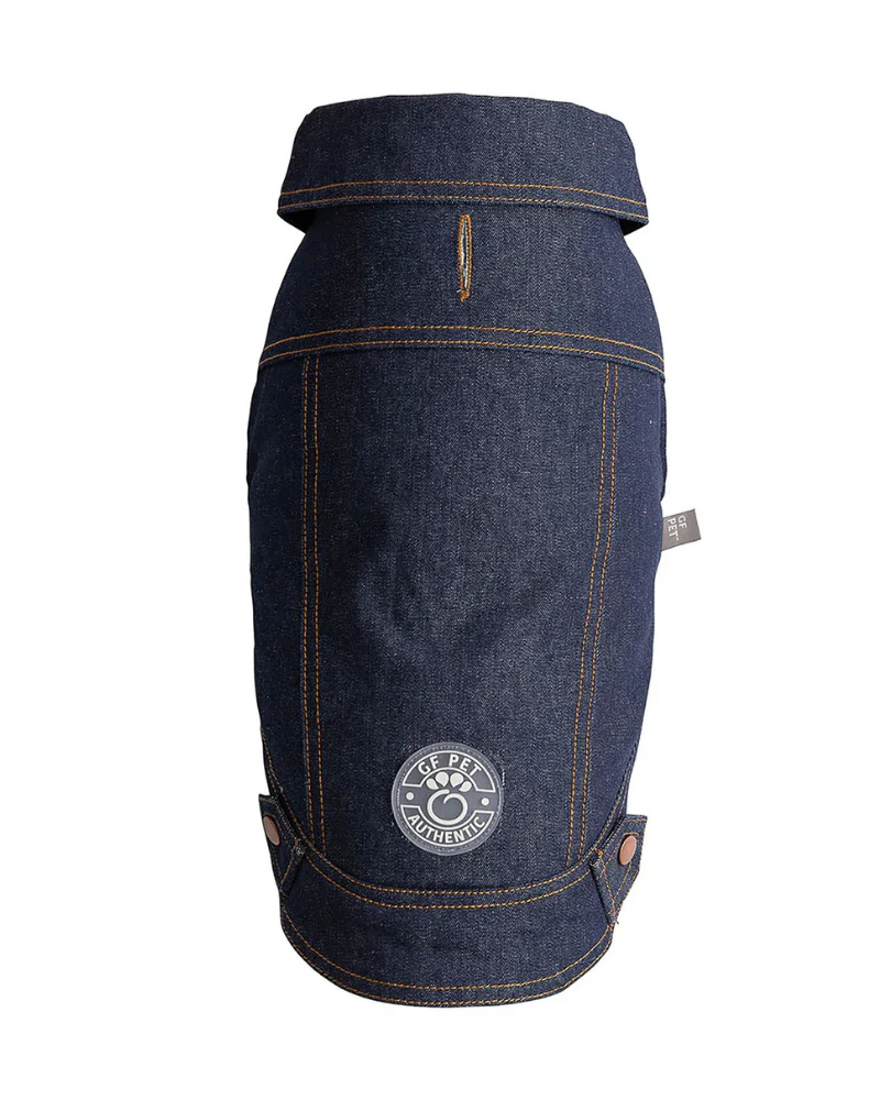 Dark Denim & Shearling Dog Jacket (FINAL SALE) - Image 2