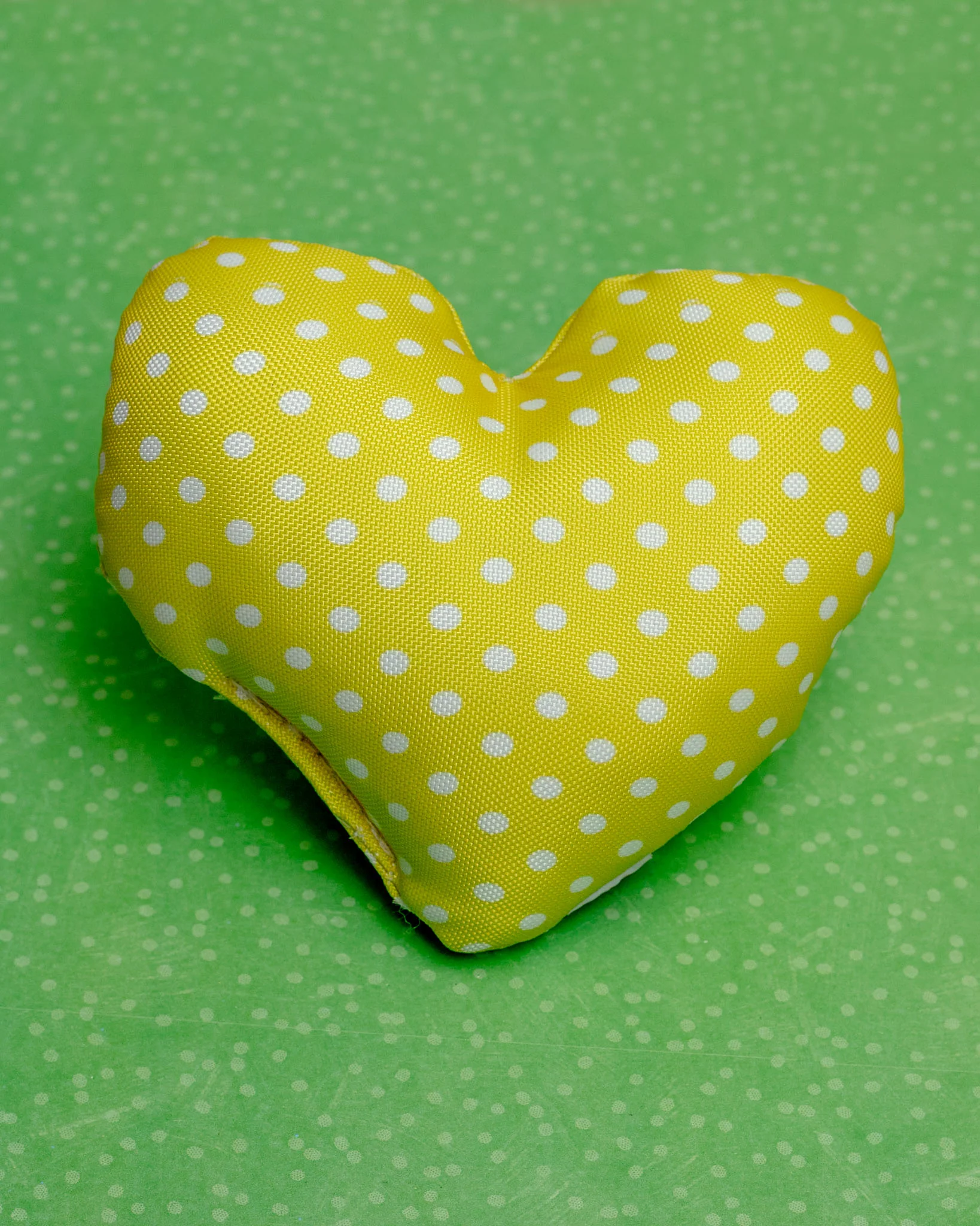Dear & Dotty Heart-Shaped Dog Toys in Peach, Sunshine, or Lilac (Made in the USA) << CLEARANCE >> - Image 4