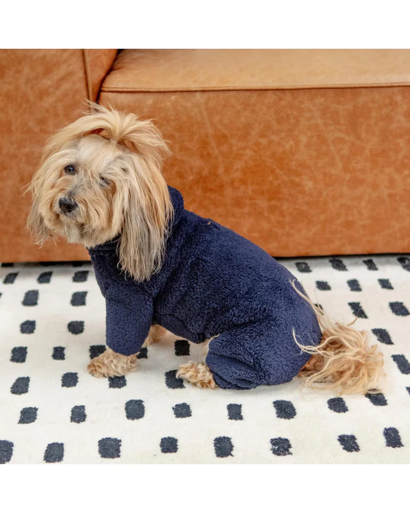 Boa Fleece Onesie in Navy (Dog & Co. Exclusive) - Image 5