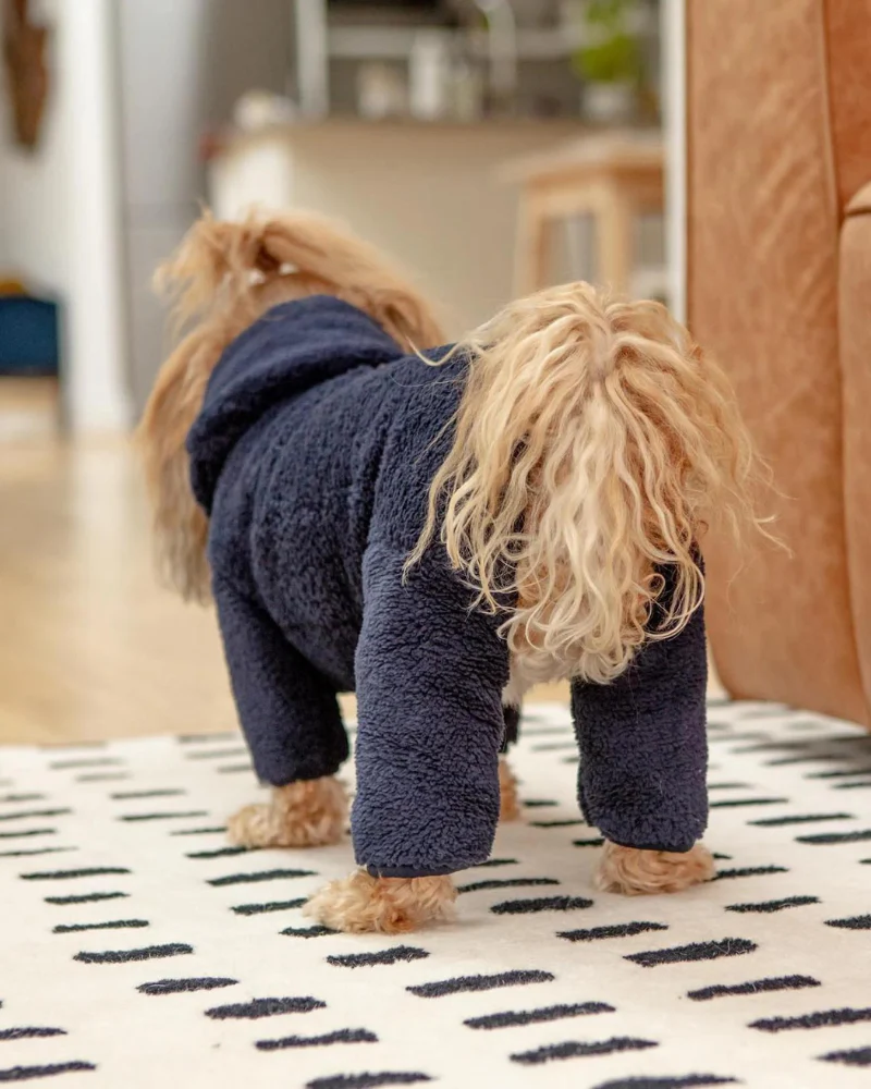 Boa Fleece Onesie in Navy (Dog & Co. Exclusive) - Image 6