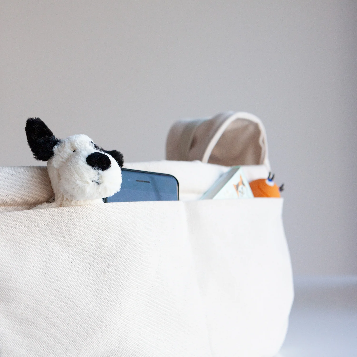 Canvas Messenger Bag in Navy (FINAL SALE) - Image 9