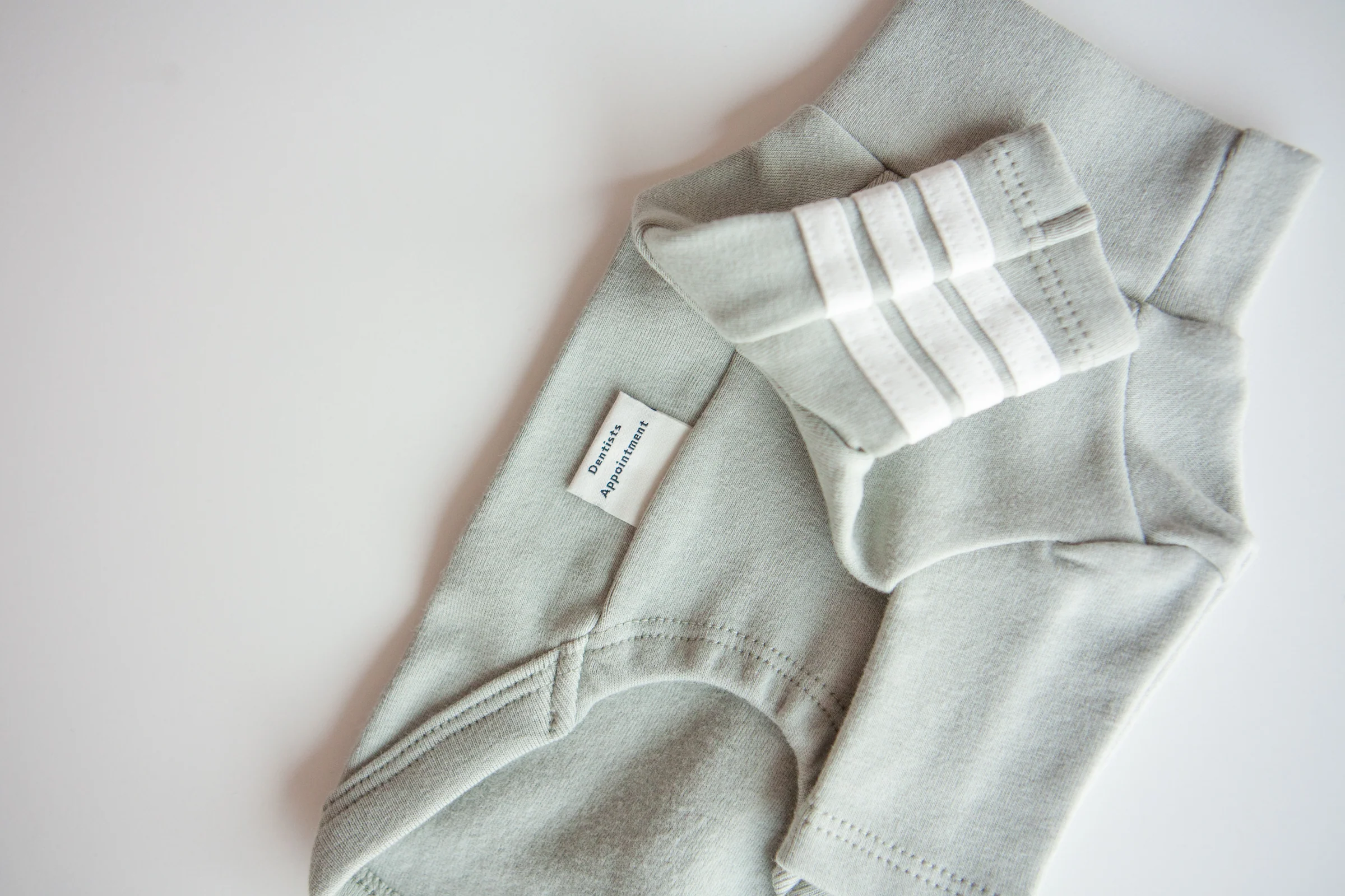 DENTISTS APPOINTMENT | Striped Point Turtleneck in Mint Grey - Image 4