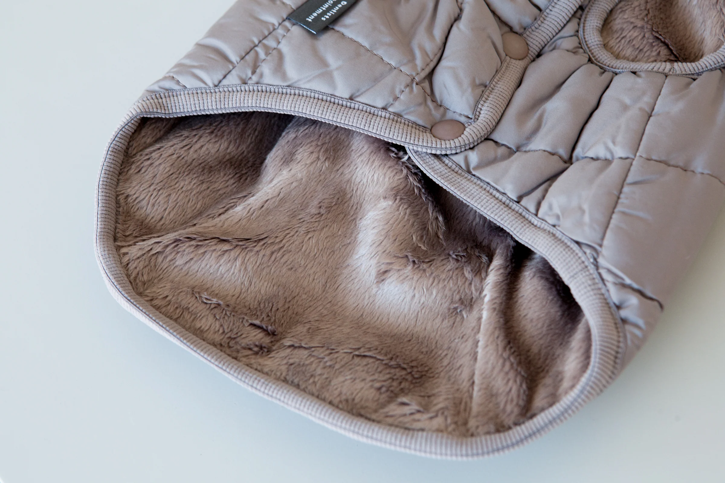 DENTISTS APPOINTMENT | Warm Quilted Vest in Mocha (w/ Harness Hole) - Image 5