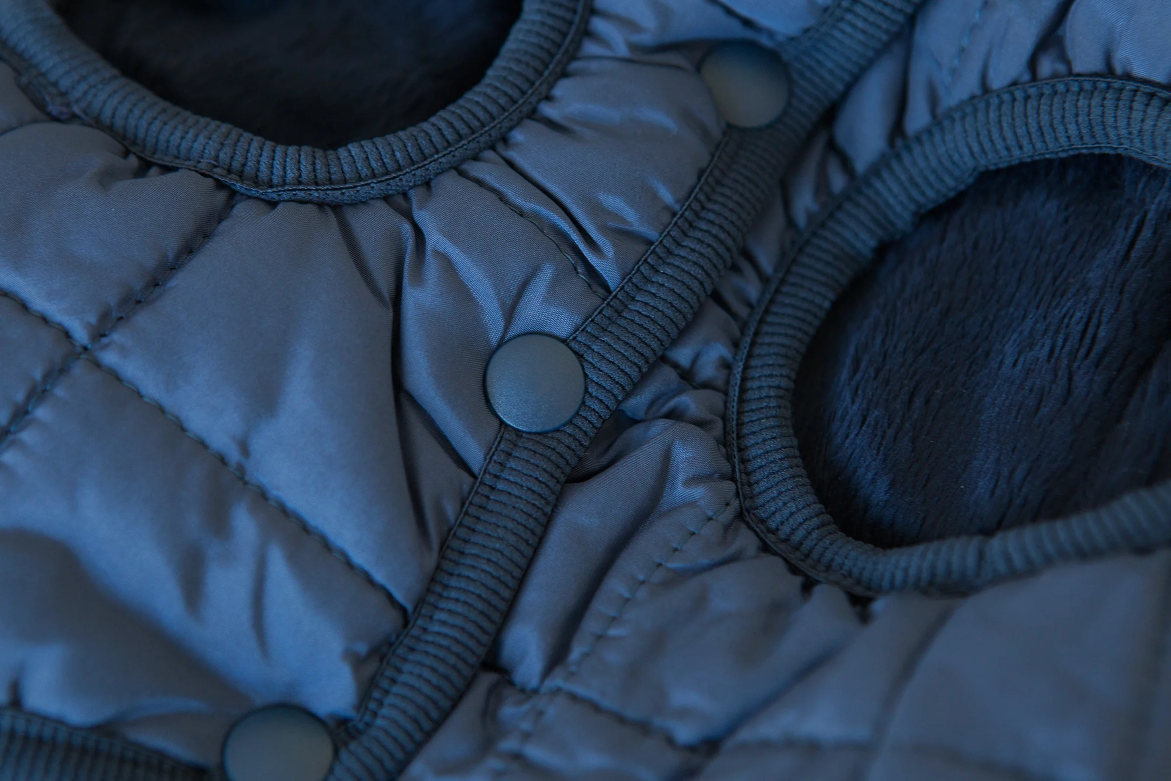 DENTISTS APPOINTMENT | Warm Quilted Vest in Navy (w/ Harness Hole) - Image 6