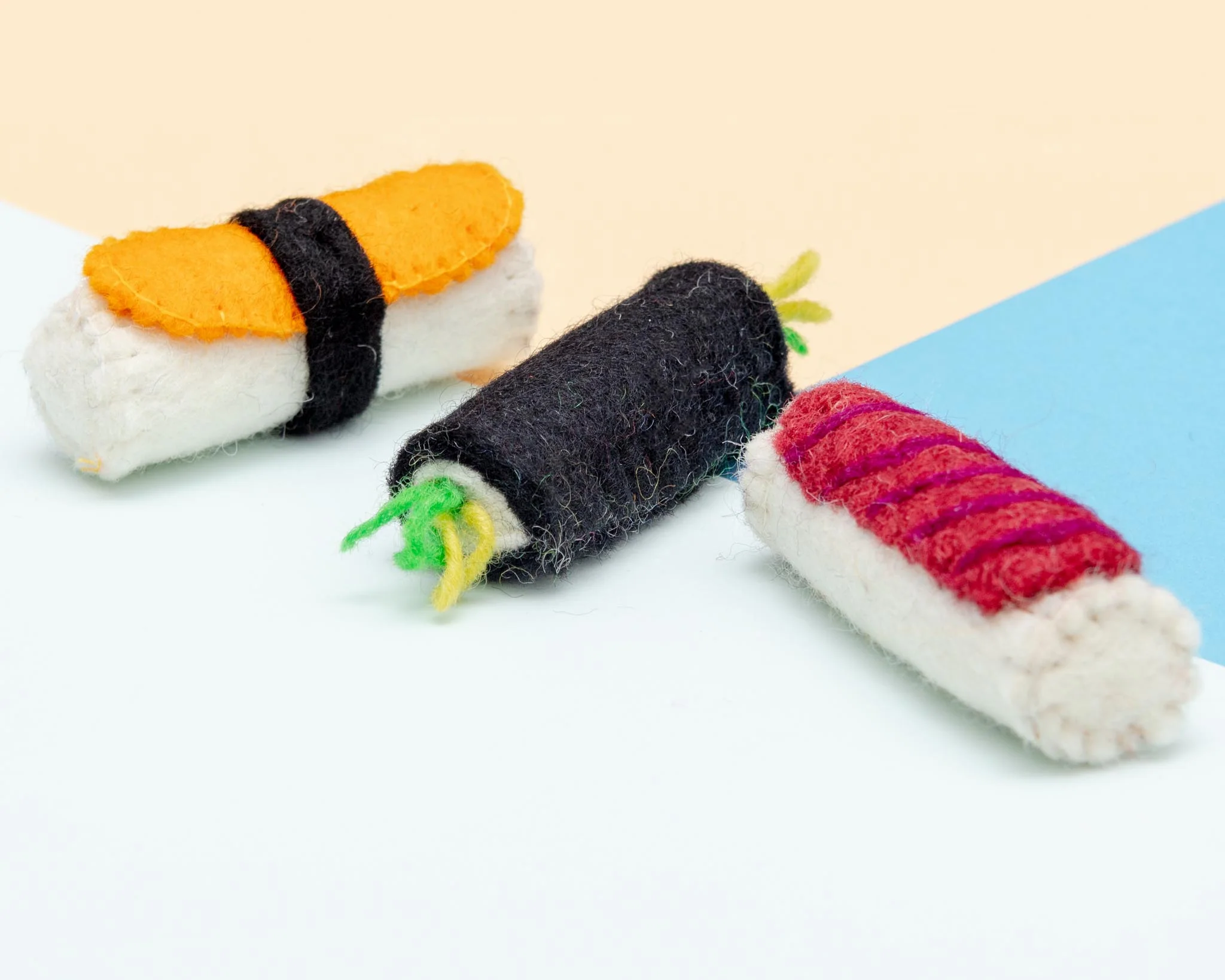 Sushi Wool Cat Toy (3-Pack) - Image 3