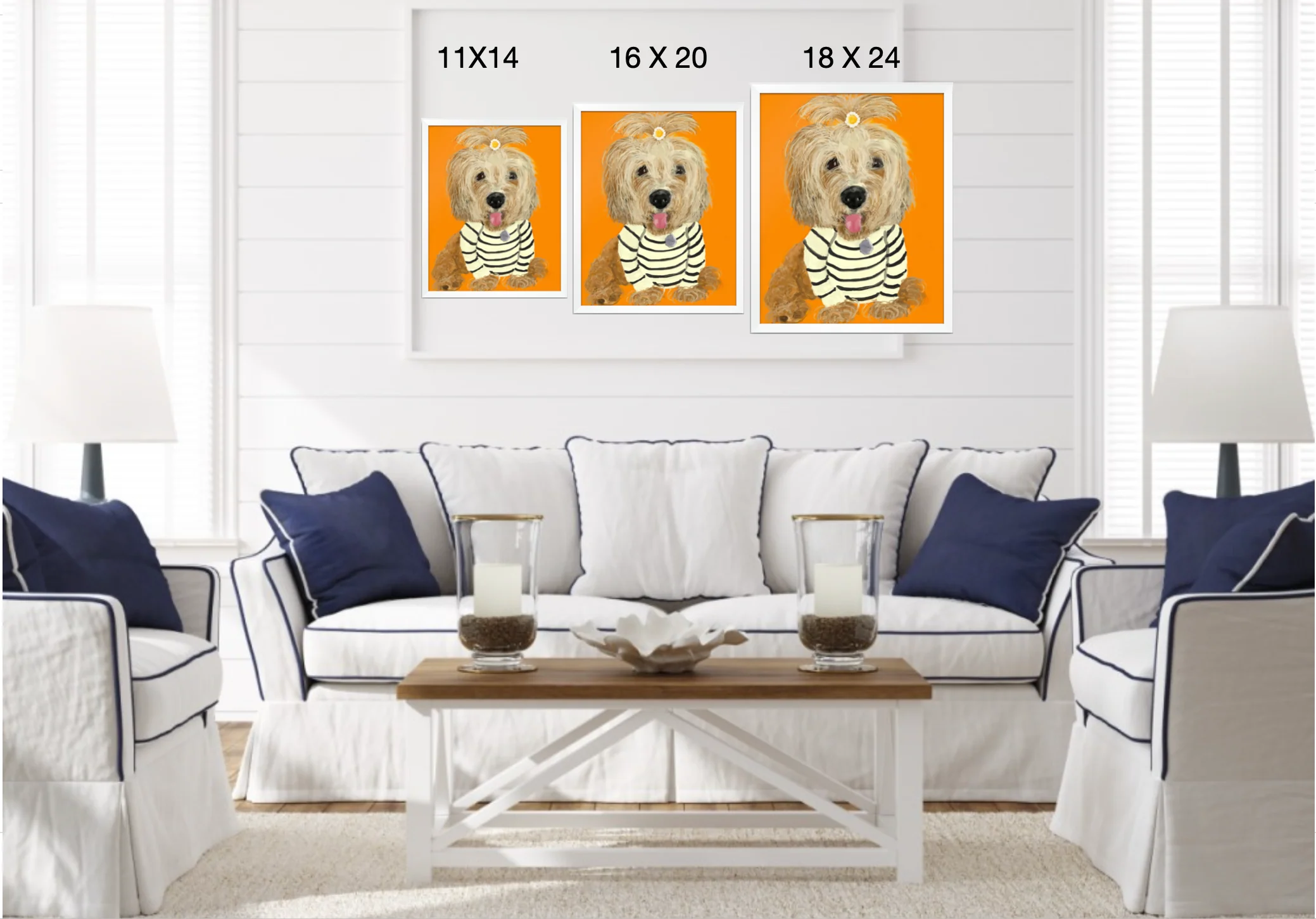 Custom Digial Pet Portrait | Multi-Subject (Framed or Unframed) - Image 8