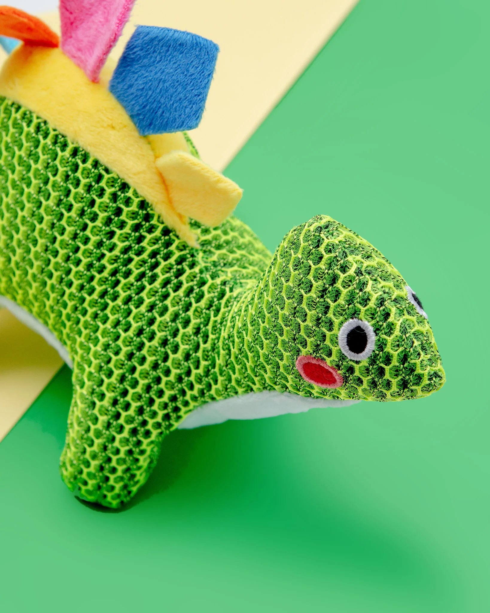 Dinosaur Dude Squeaky Mesh Dog Toy (FINAL SALE) - Image 2