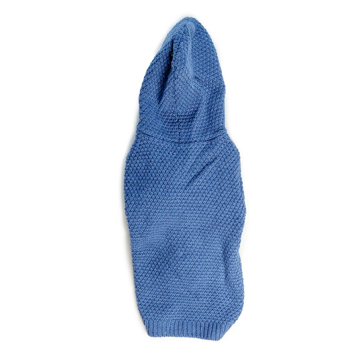 DNY | Fine Knit Beach Hoodie in Sea Blue - Image 3