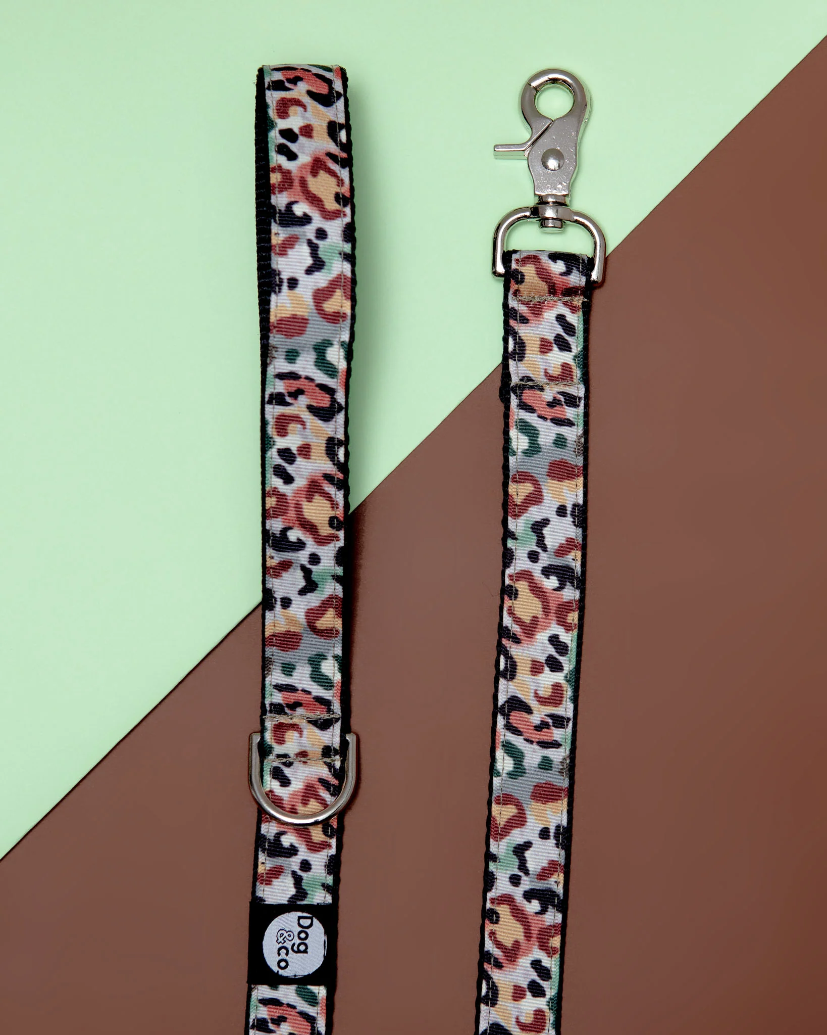 Camo Leopard Dog Leash (Made in NYC)